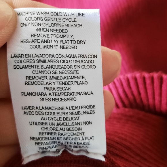 Almost Famous Bodycon Sweater Dress Sz Lg/Med Burgundy Wine Red Cutout Ribbed - Picture 8 of 11